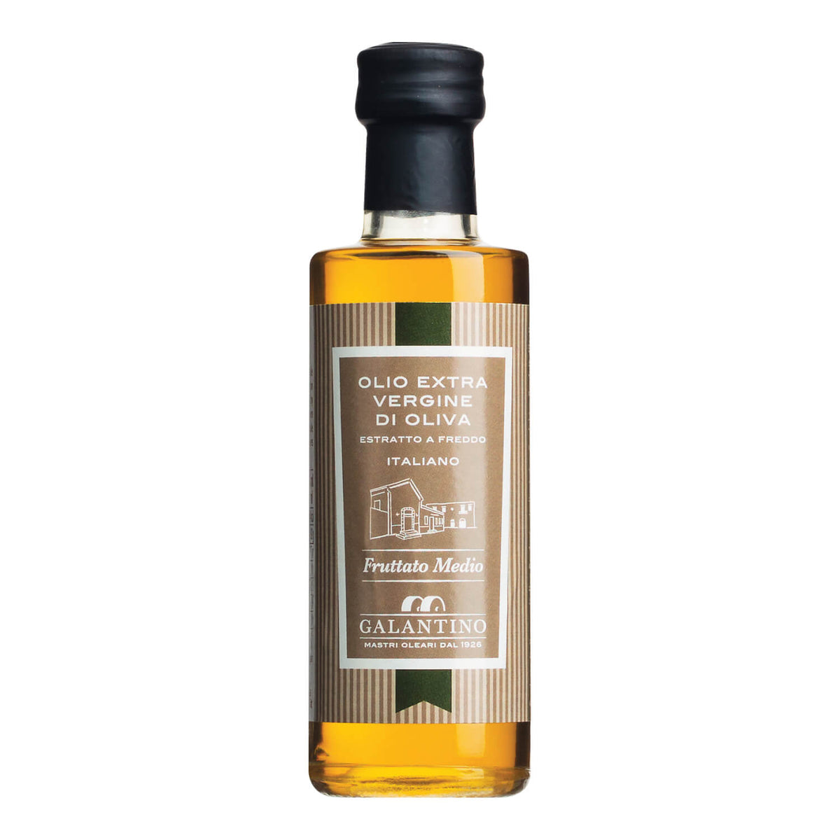 Eine 100ml Flasche Frantoio Fratelli Galantino Olio extra vergine Frantoio Natives Olivenöl.