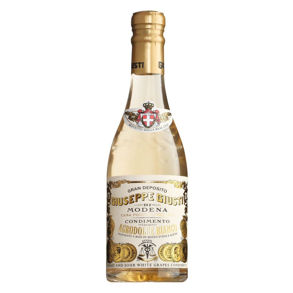 Condimento Agrodolce Bianco - süßsaures Dressing aus weißen Trauben von Giuseppe Giusti, 250 ml