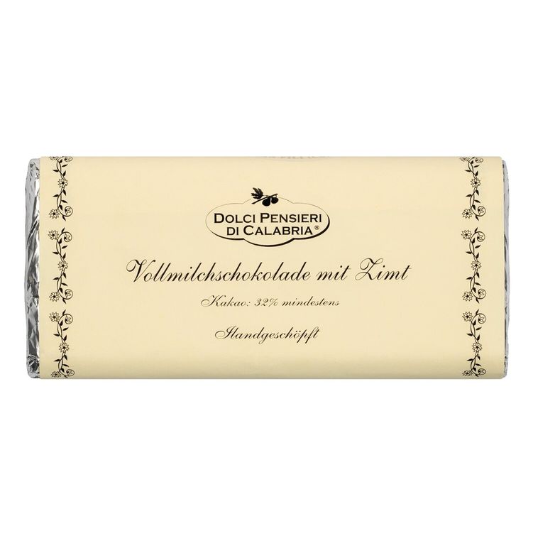 Vollmilchschokolade mit Zimt, handgeschöpft von Dolci Pensieri, 75 g