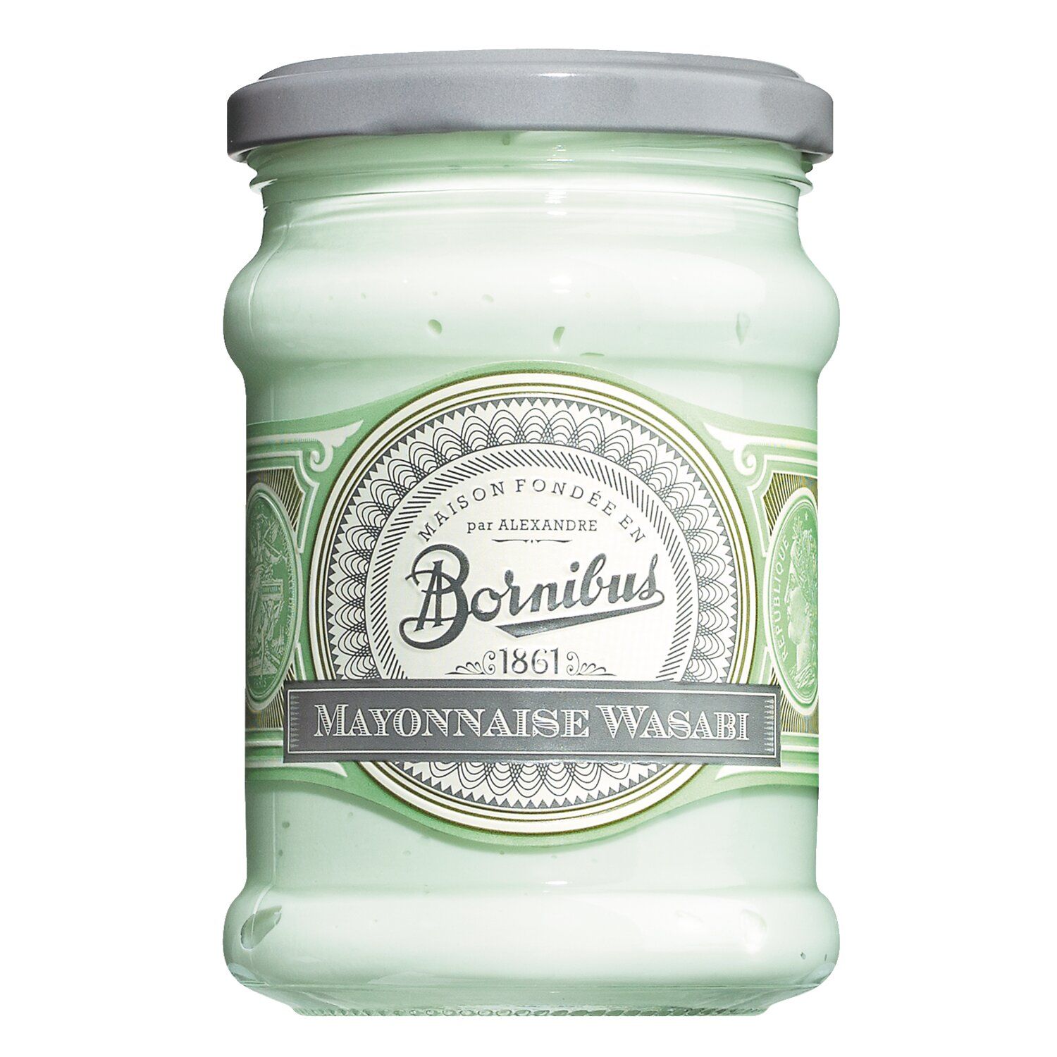 Mayonnaise Wasabi mit japanischem Meerrettich von Bornibus, 220 g