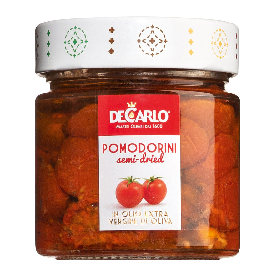 Ein 190g-Glas De Carlo Tomaten halbgetrocknet von De Carlo.