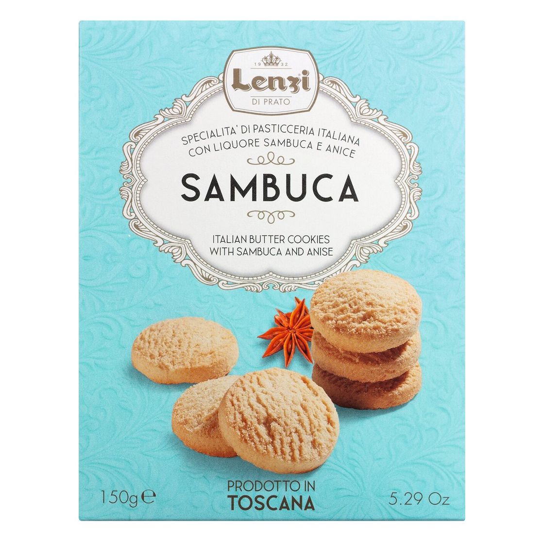 Mürbeteigkekse "Sambuca" - Gebäck mit Sambuca und Anis von Lenzi, 150 g