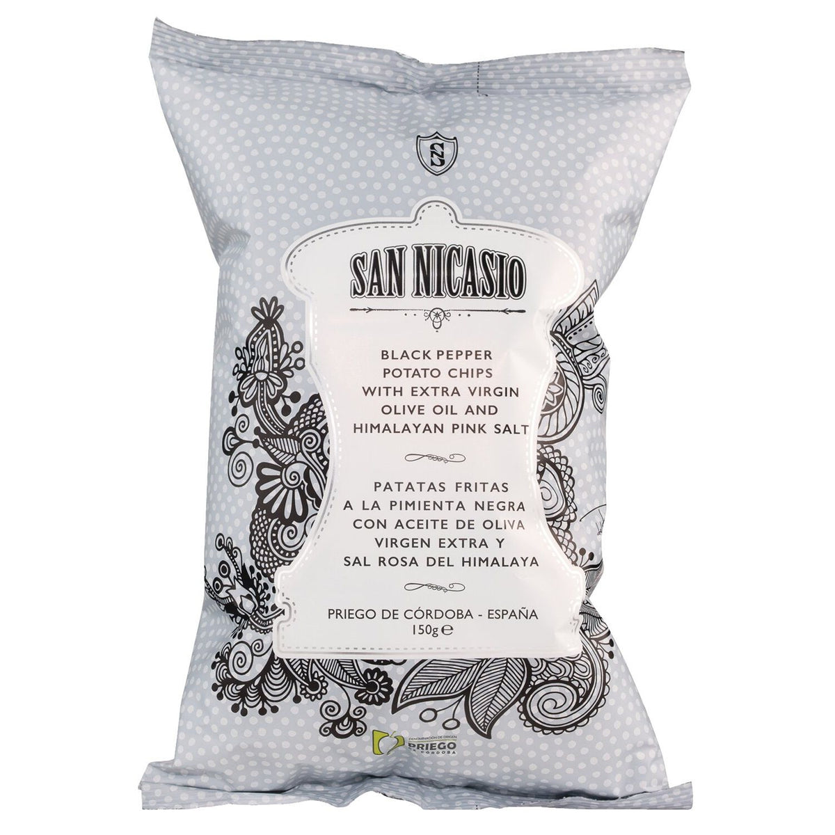 Kartoffelchips mit schwarzem Pfeffer von San Nicasio, 150 g