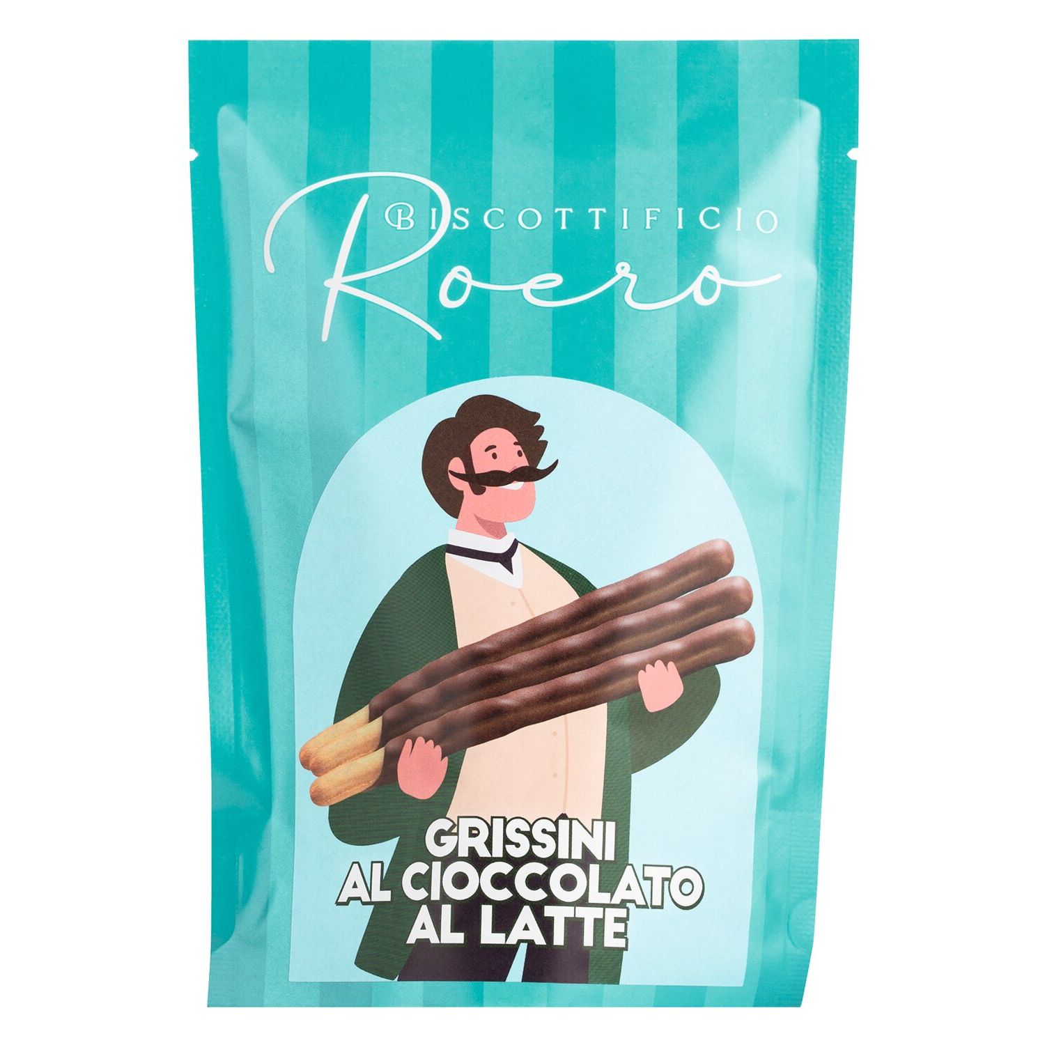 Grissini im Vollmilch Schokoladenmantel von Biscottificio Roero, 140 g