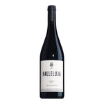 Eine 0,75l Flasche Halleluja Syrah IGP italienischer Bio-Rotwein von Vini Campisi mit weißem Etikett und schwarzem Text.