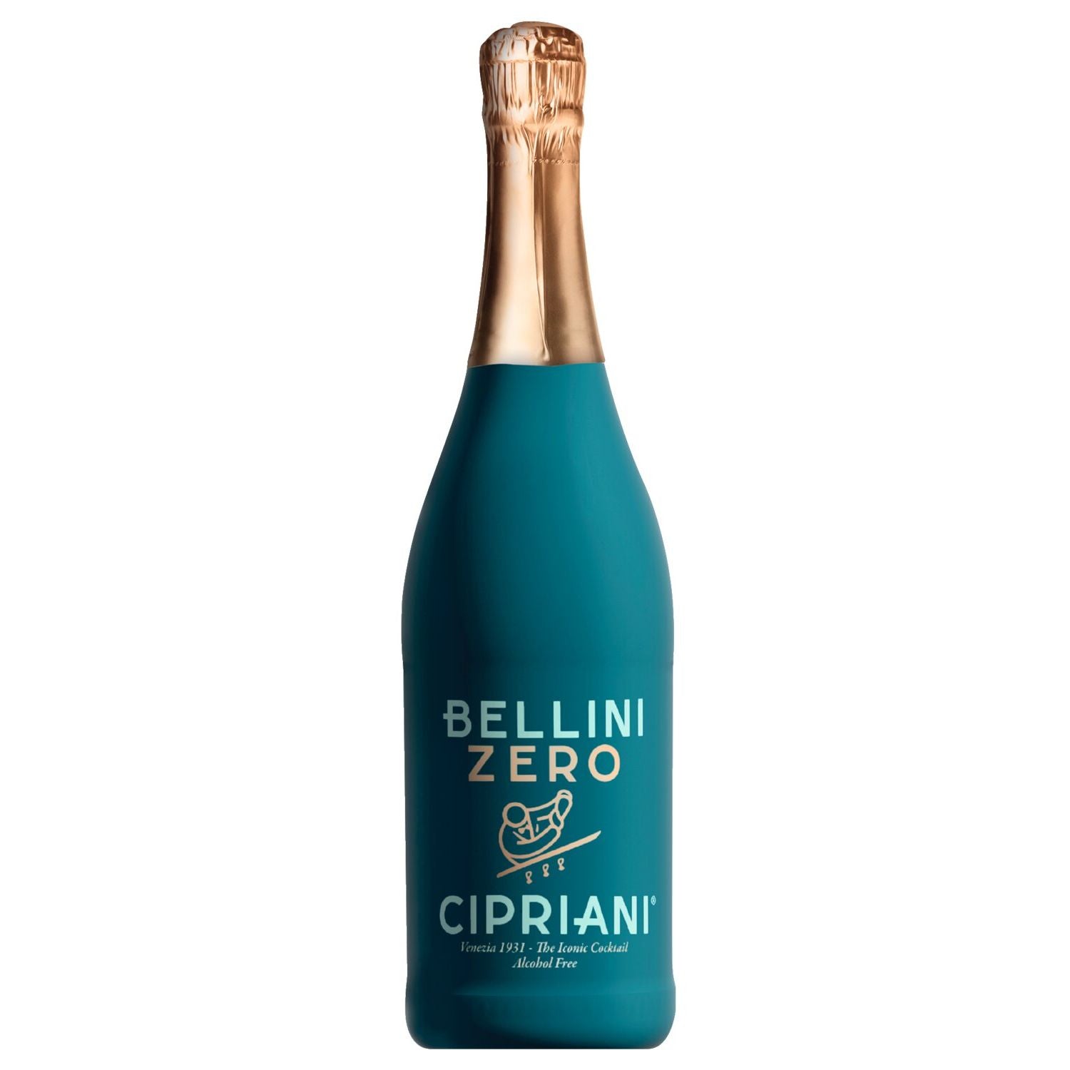 Cipriani Bellini Zero - alkoholfreies Cocktailgetränk mit Pfirsichpüree aus Venetien, 0,75 l