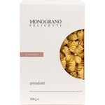 Schachtel Felicetti Spiralotti Il Cappelli aus Hartweizen Bio Nudeln, 500 g, mit einem Sichtfenster, auf dem die Bio-Spiralotti abgebildet sind.