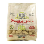 Eine 500-g-Packung glutenfreier Gnocchi di Patate von Rustichella d'Abruzzo S.p.A., hergestellt in Italien.