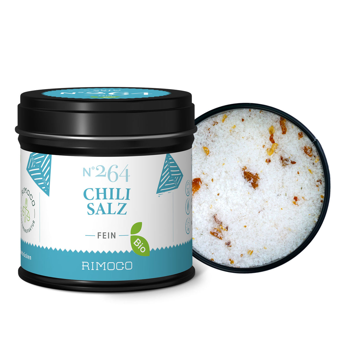 Gewürzdose mit Chili Salz con Rimoco