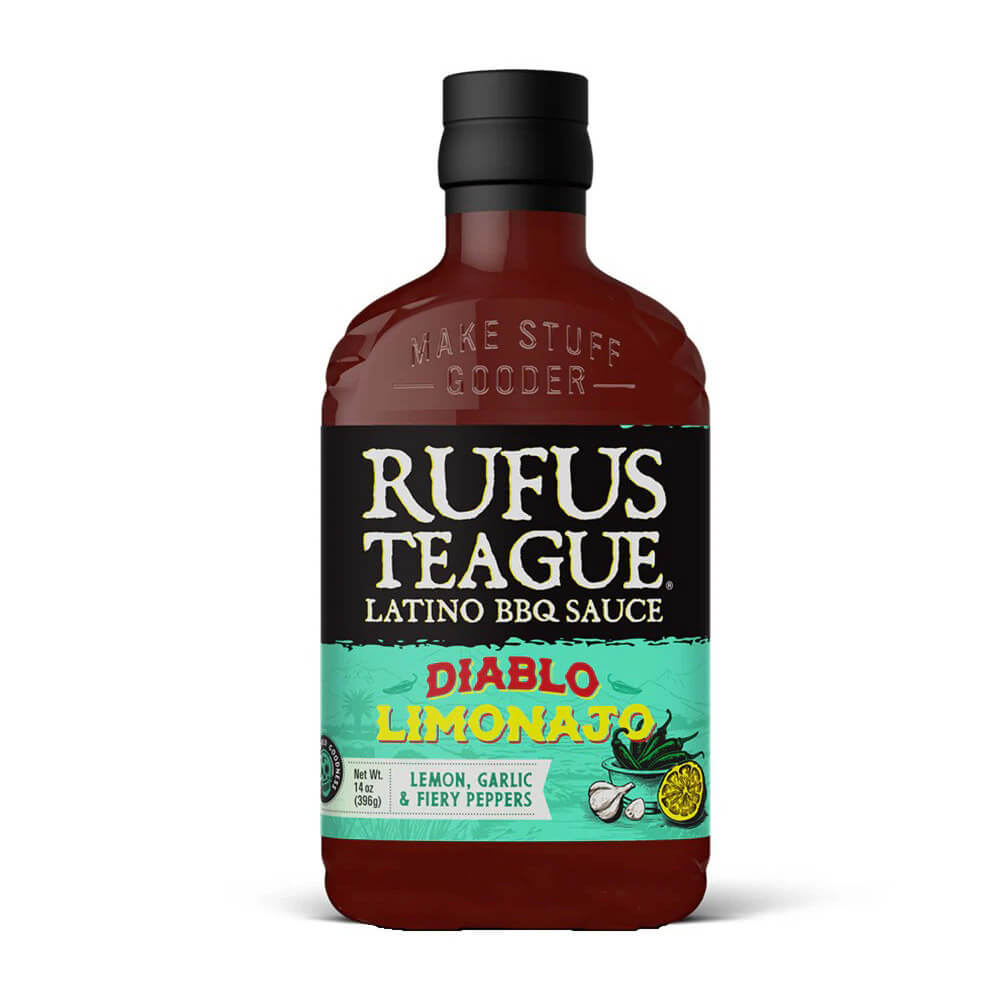 Rufus Teague Diablo Limonajo Latino BBQ Sauce, 396 g: Mit Zitrone, Knoblauch und feurigen Peperoni.