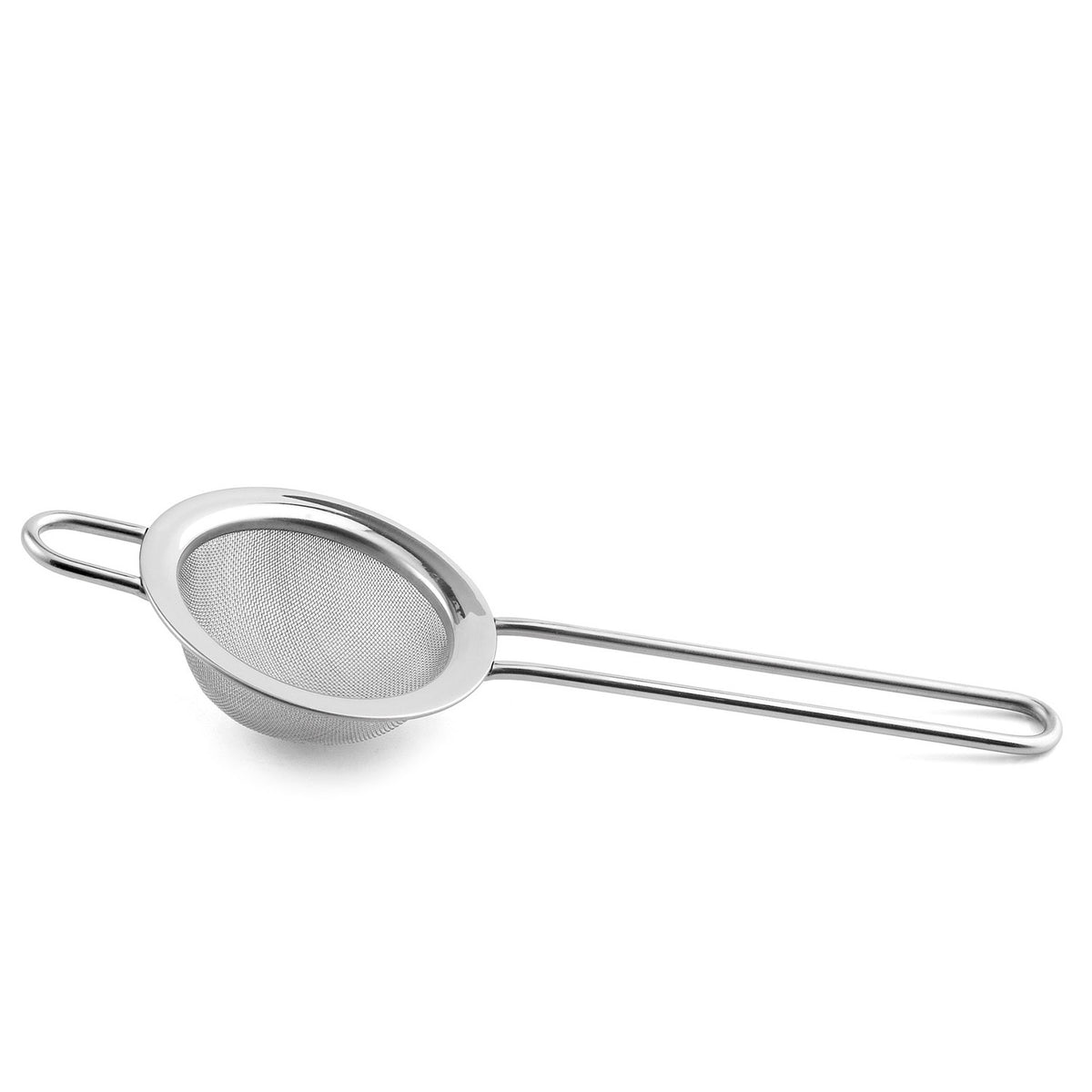 Das WEIS Teesieb fein aus Edelstahl (Ø 10 cm) ist ein feinmaschiges Edelstahlsieb mit langem Stiel, ideal zum Sieben oder Abseihen beim Kochen und Backen.