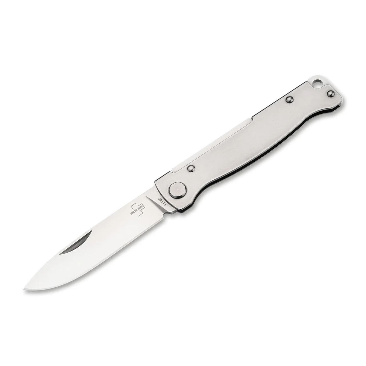 Böker Plus Atlas SW – Kompaktes Slipjoint-Taschenmesser aus Edelstahl