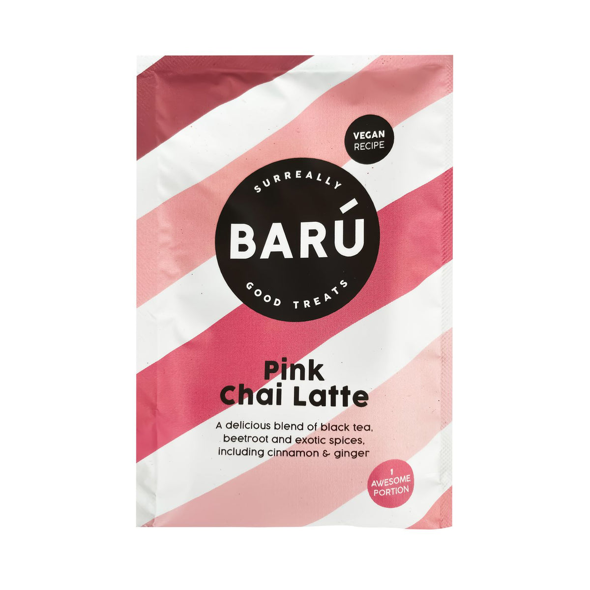 Pink Chai Latte im Portionsbeutel von Barú, 20 g