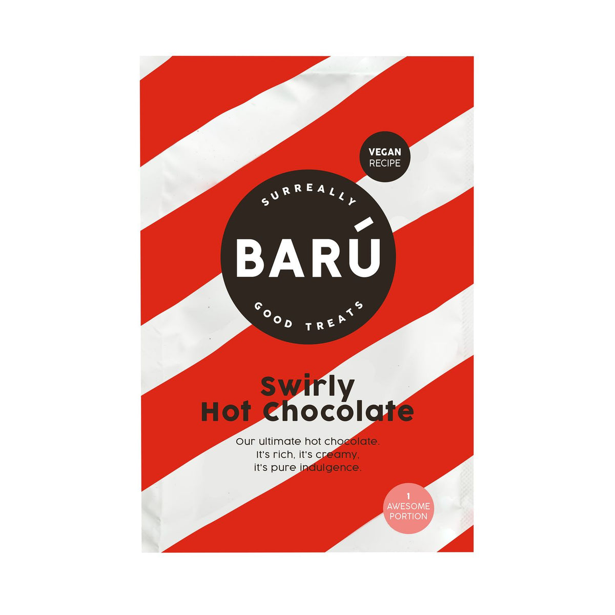 Swirly Chocolate Powder - Trinkschokolade im Portionsbeutel von Barú, 20 g