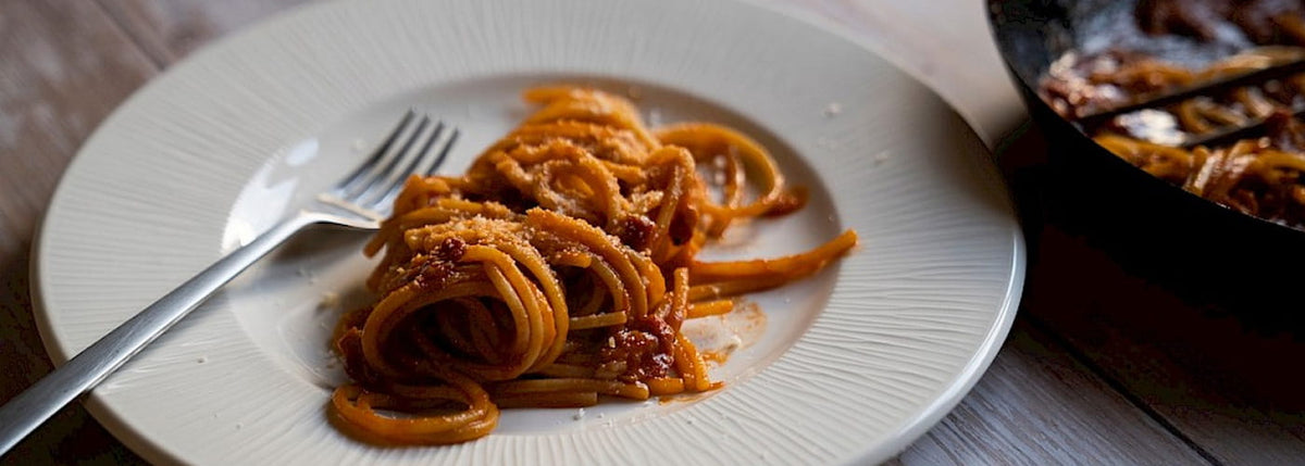 Italienische Pasta auf Teller